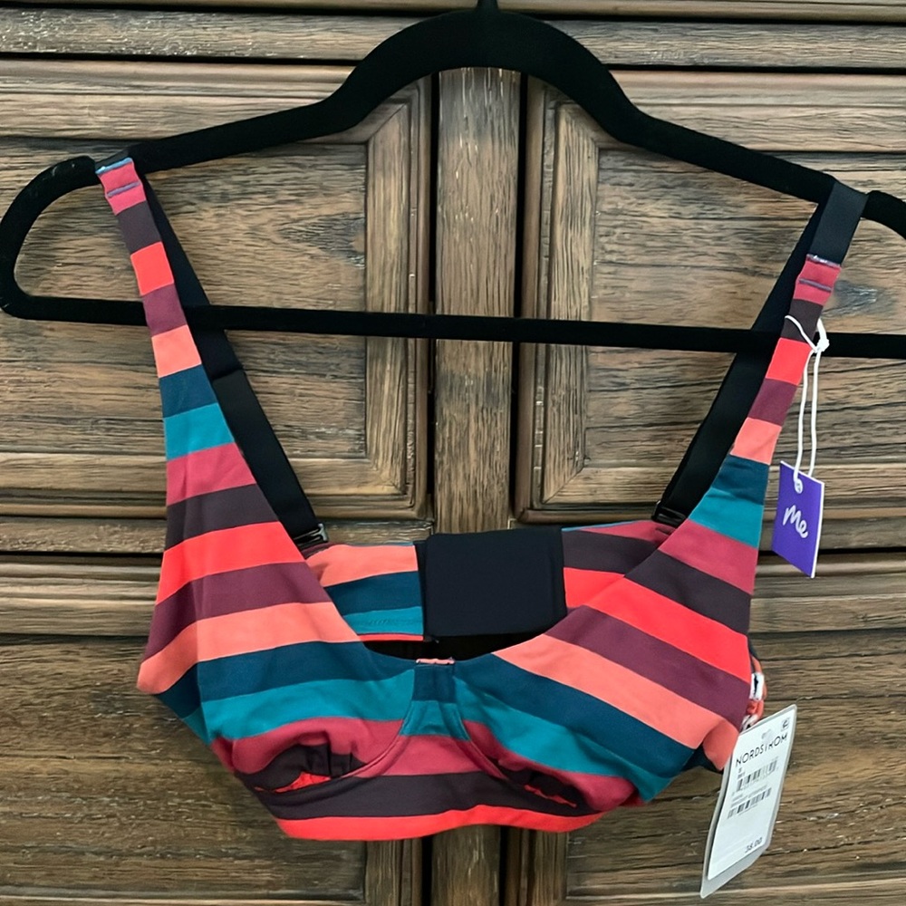 MeUndies Bright Stripe Unlined Bra with Soft Underwire